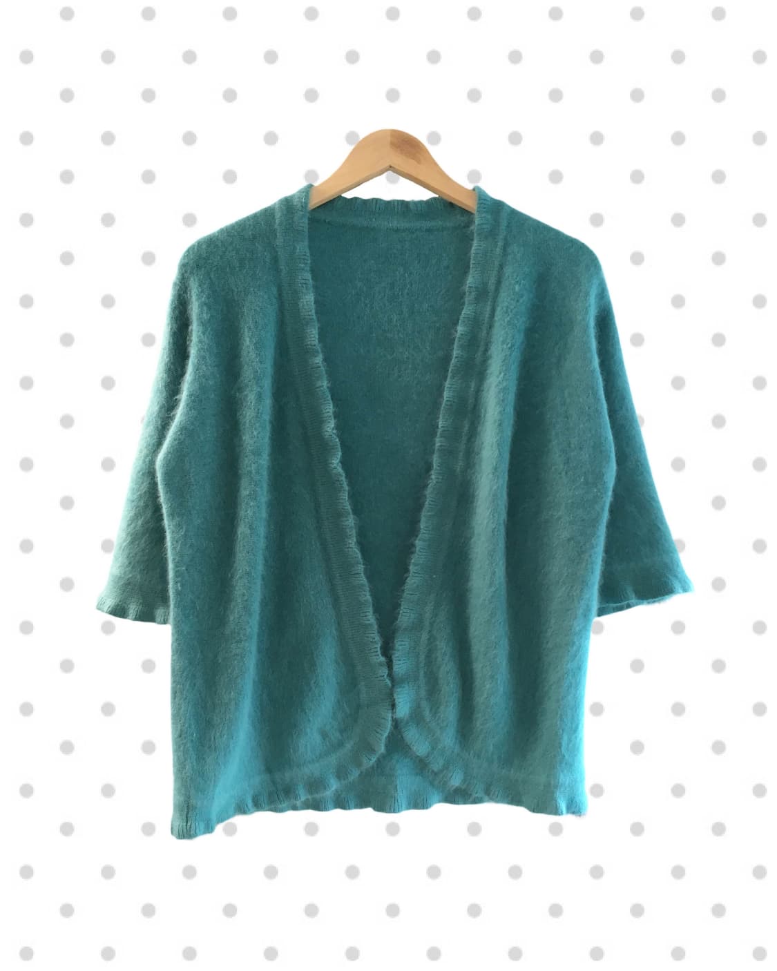 VINTAGE ANGORA TOUCH CARDIGAN MINT 상품이미지5