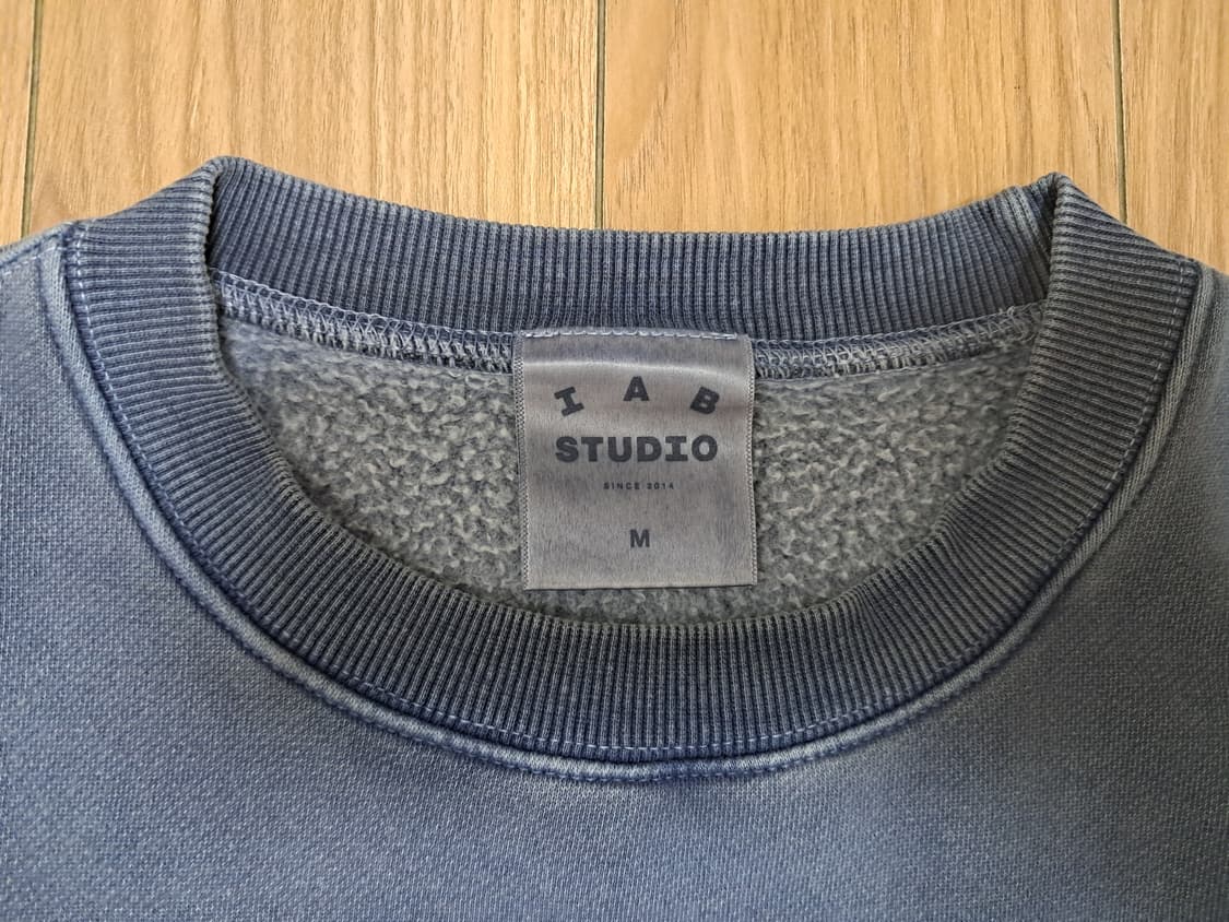 아이앱 스튜디오 피그먼트 스웻 맨투맨 황금M사이즈 상품이미지3