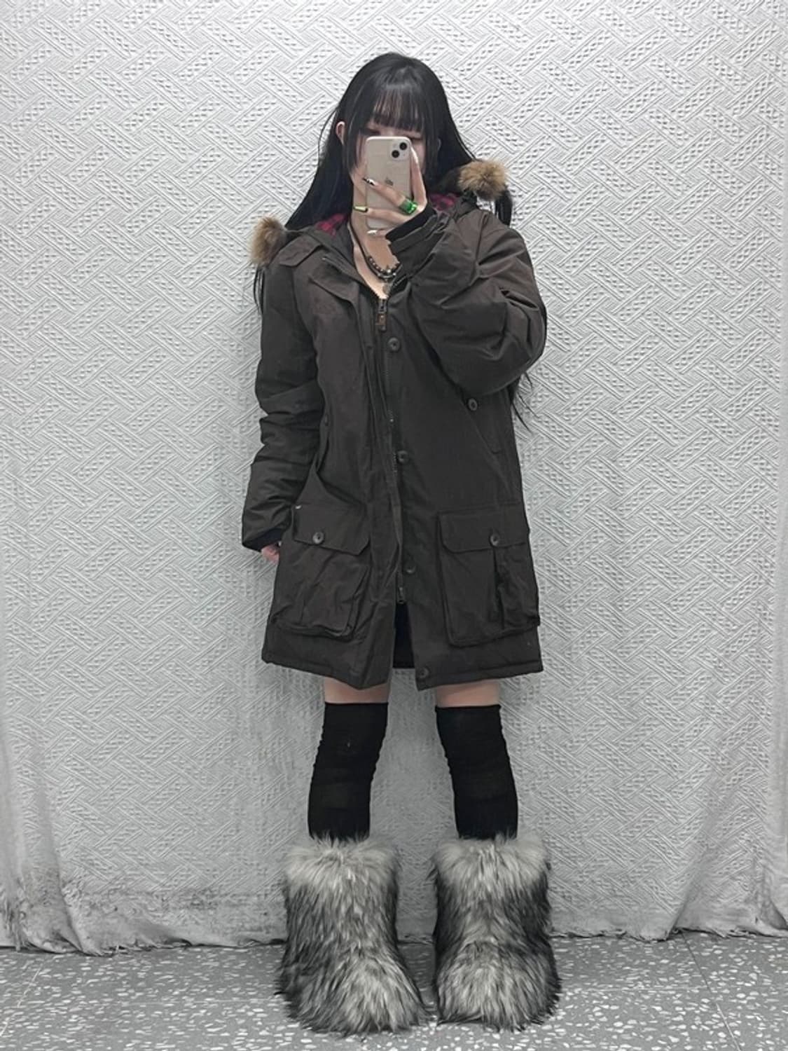 울리치 캐주얼 레트로 덕다운 워크 패딩 자켓 M C08573 상품이미지2