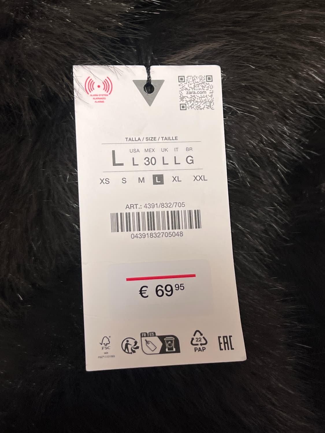 자라 브라운 퍼자켓 상품이미지4