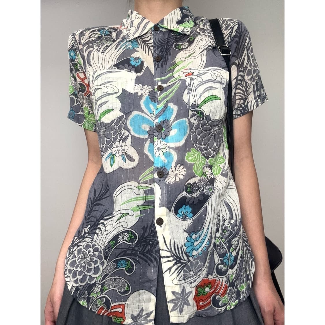 빈티지 오리엔탈 반팔 셔츠 상품이미지1