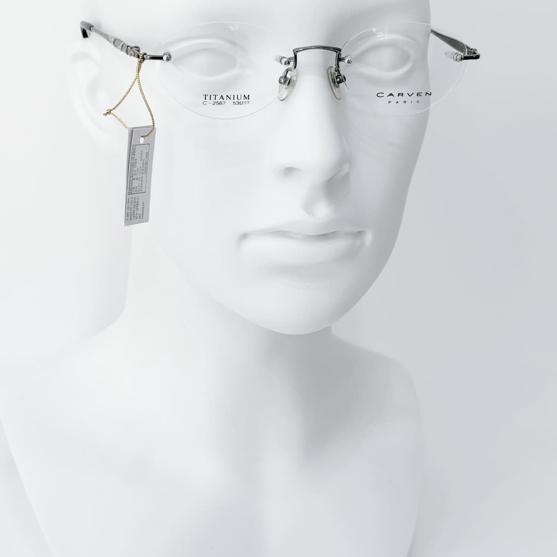 CARVEN 그레이 무테 데드스탁 빈티지안경 상품이미지5