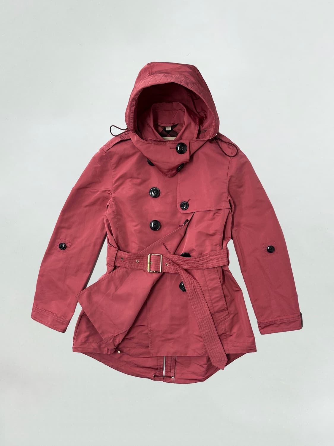 버버리 후드 하프 트렌치코트 자켓 상품이미지1