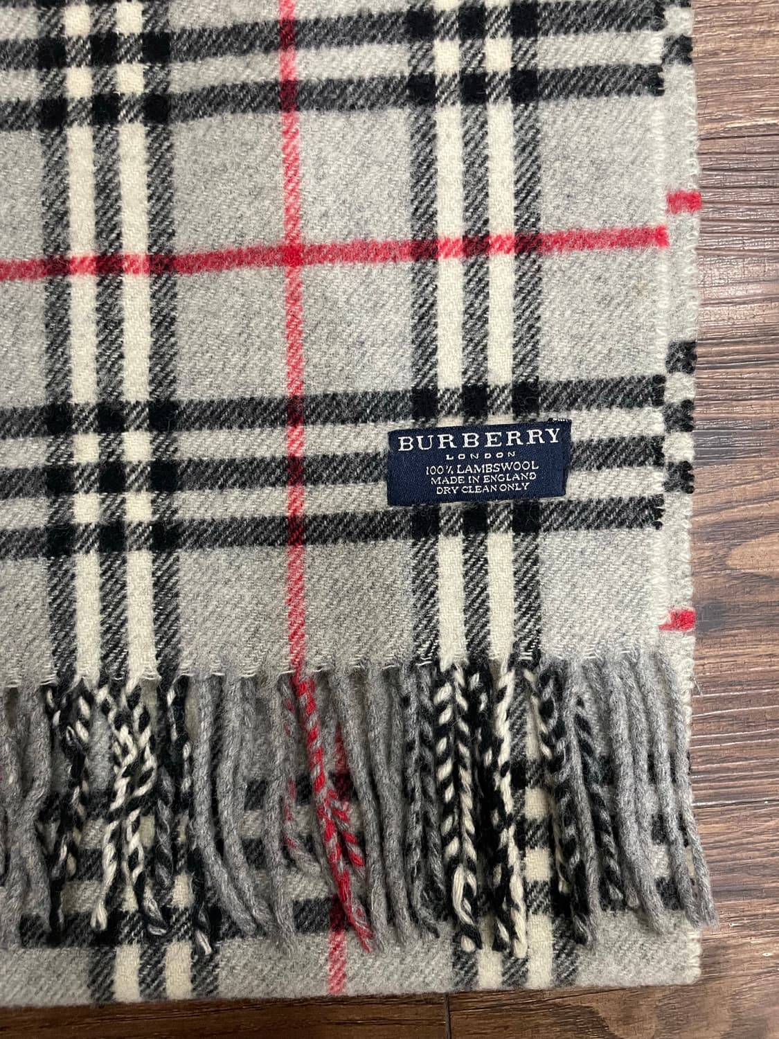 버버리 램스울 노바체크 머플러 목도리 그레이 상품이미지2
