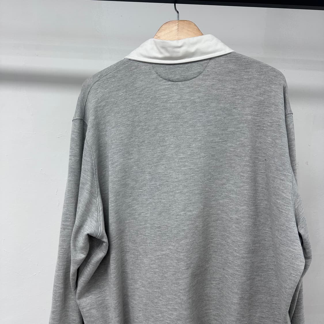 라퍼지스토어 럭비 카라 맨투맨 그레이 L(오버핏) 새상품 J34 상품이미지5