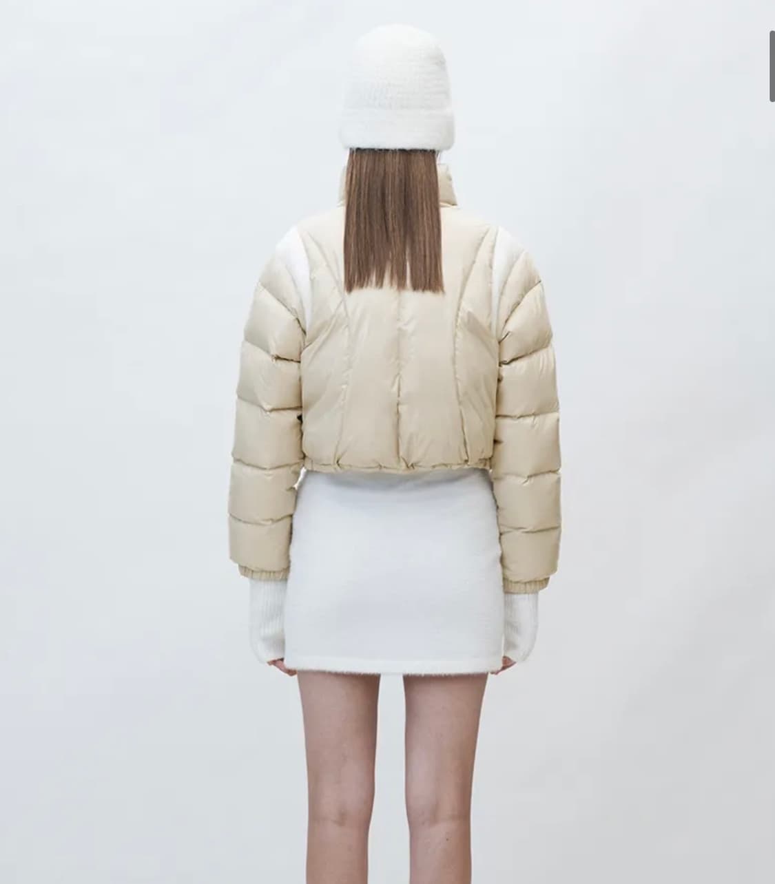 커렌트 숏패딩 베이지 상품이미지3