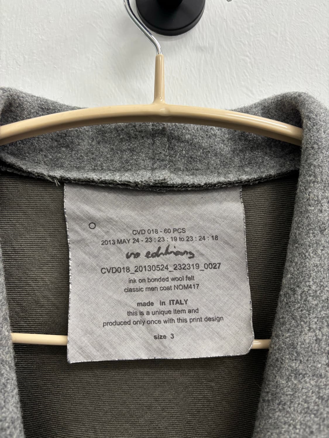 no editions(노 에디션) 이탈리아 클래식 맨 코트 상품이미지4