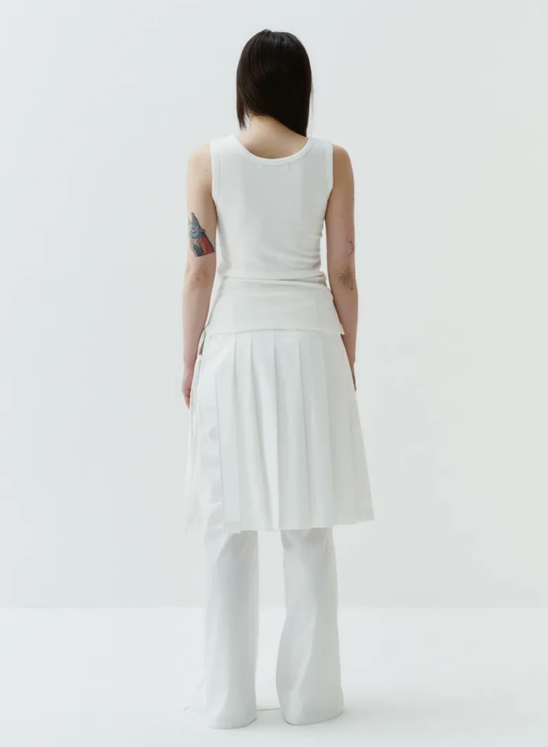 김미더영 pleats trouser skirt /ivory 상품이미지3