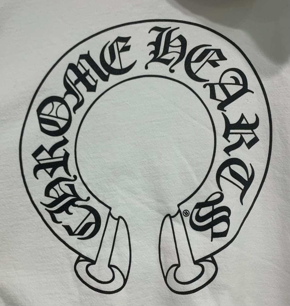 [XXL]크롬하츠 홀스슈 플로랄 후드티셔츠 화이트 상품이미지7