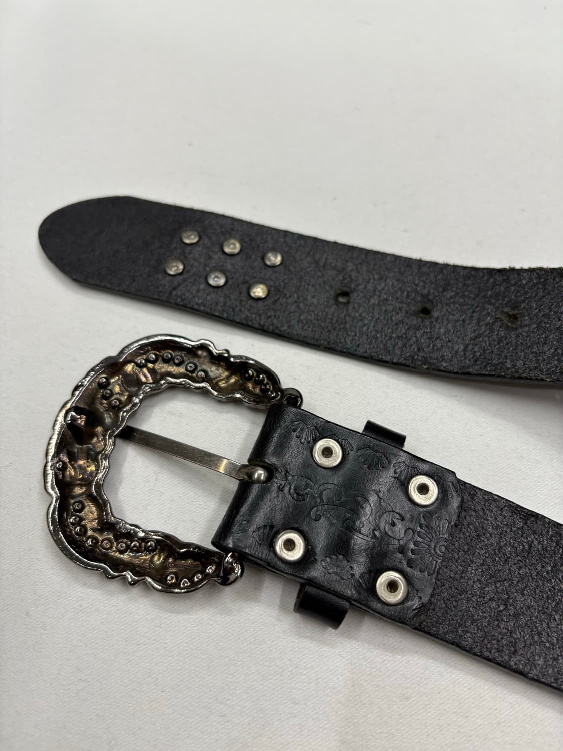 빈티지 락시크 스터드 웨스턴 버클 벨트 상품이미지6