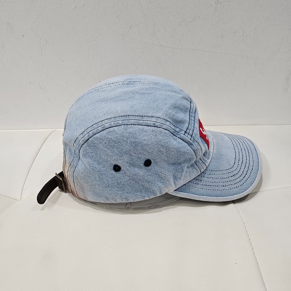 정품 슈프림 데님 캠프캡 모자 상품이미지4