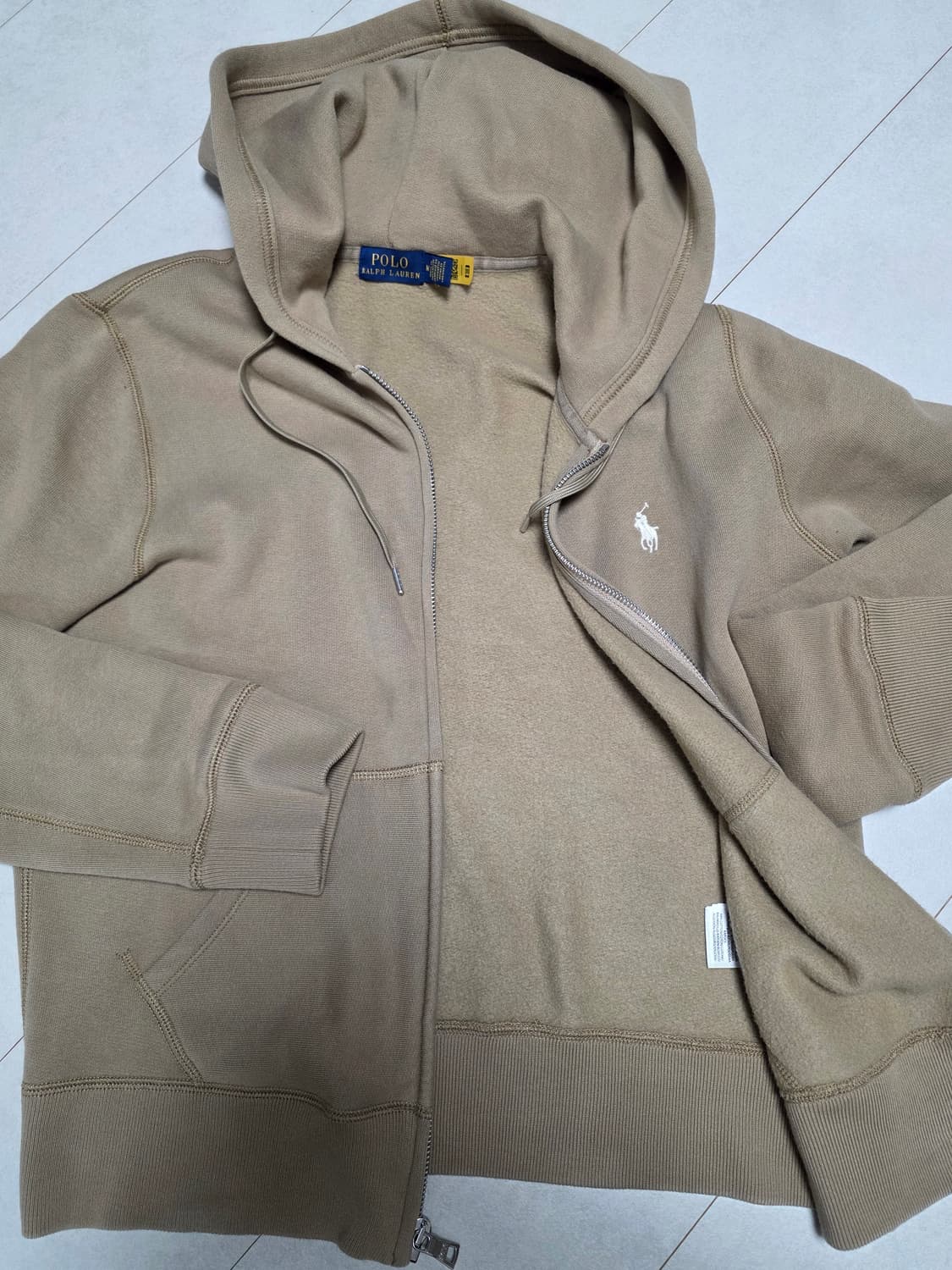 폴로 랄프로렌 후드집업 M사이즈 베이지색 여성55 M사이즈 여성 상품이미지5
