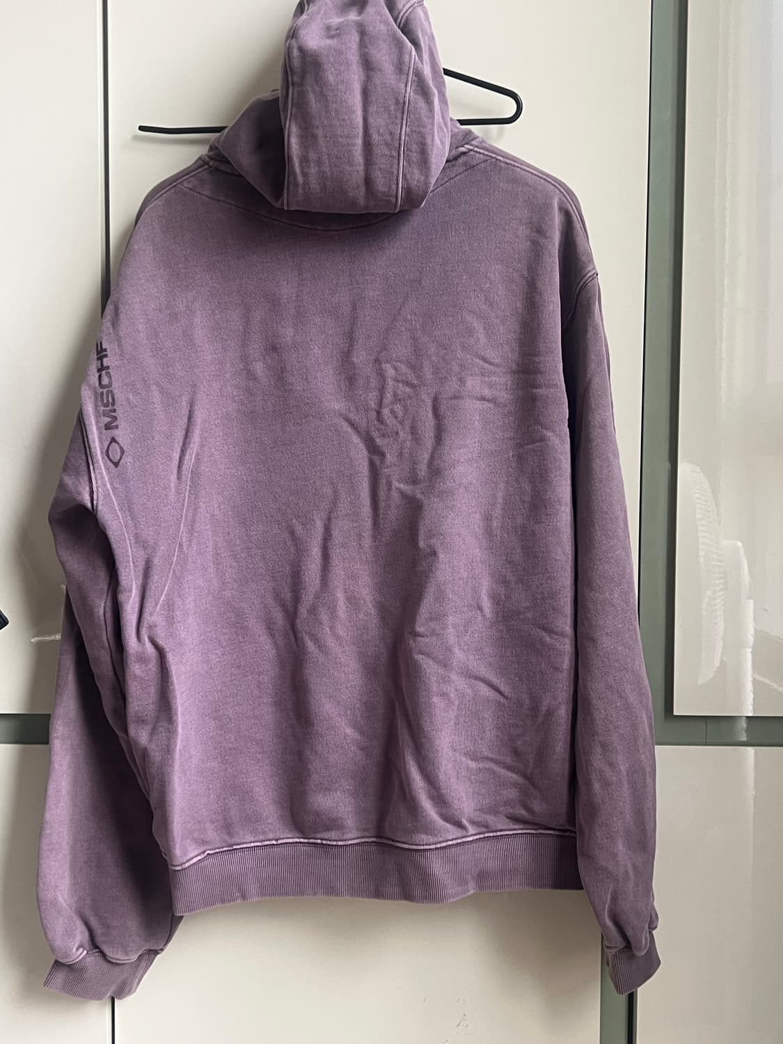 미스치프 롬버스 사이드 버튼 업 후드 워시드 레드브라운(M) 상품이미지3