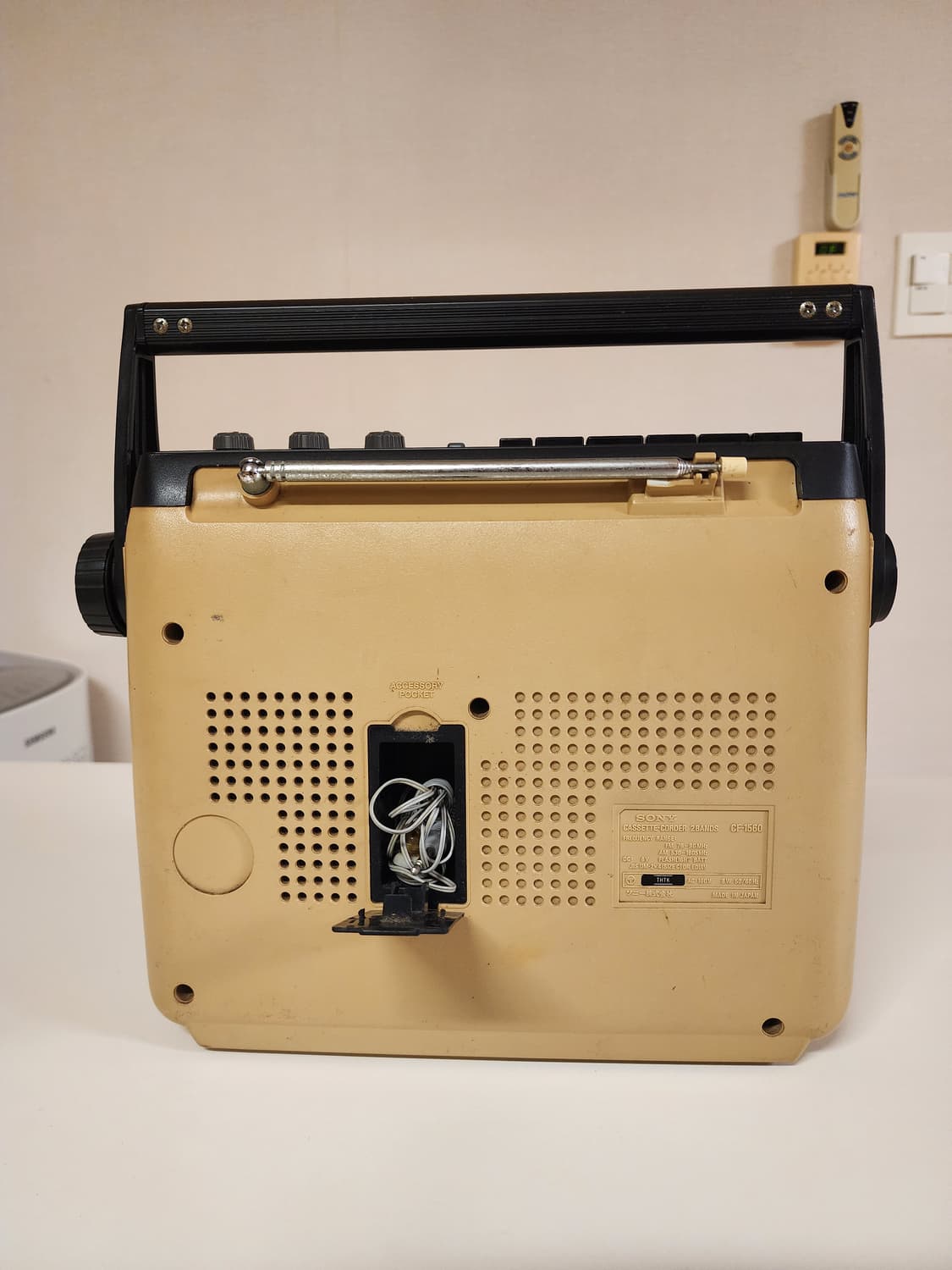 예쁜 소니 빈티지 라디오 카세트플레이어 TC-1560 상품이미지3