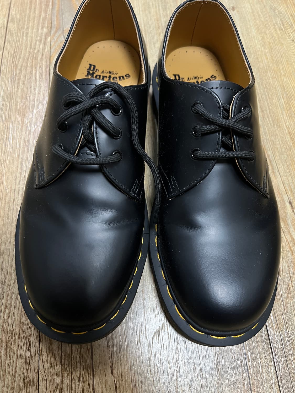 택포15) 닥터마틴 1461 스무스 3홀 블랙 UK6 250 상품이미지1