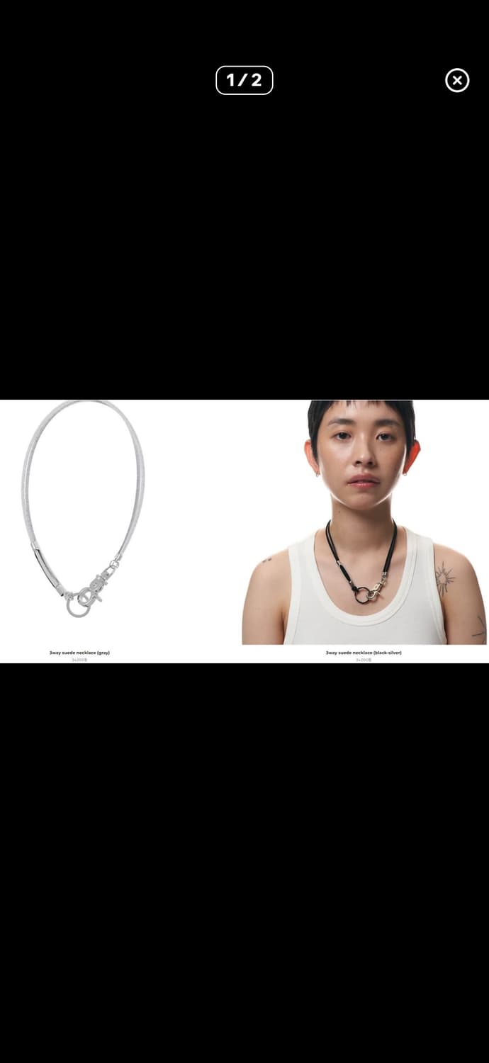 sagegasage 세이지가세이지 목걸이 실버  상품이미지1