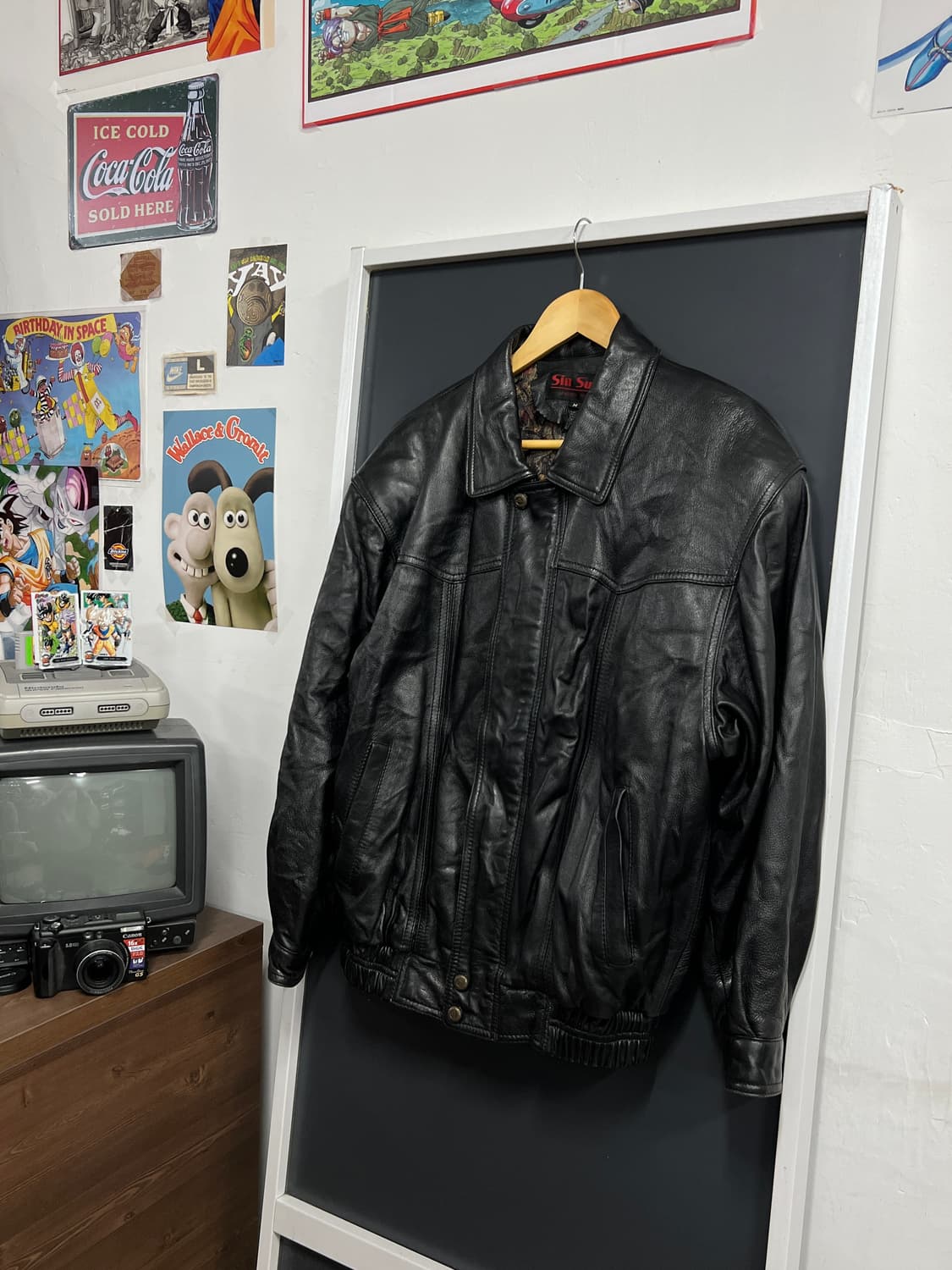 Vintage 오리지널 빈티지 양가죽 봄버 레더 자켓 상품이미지1