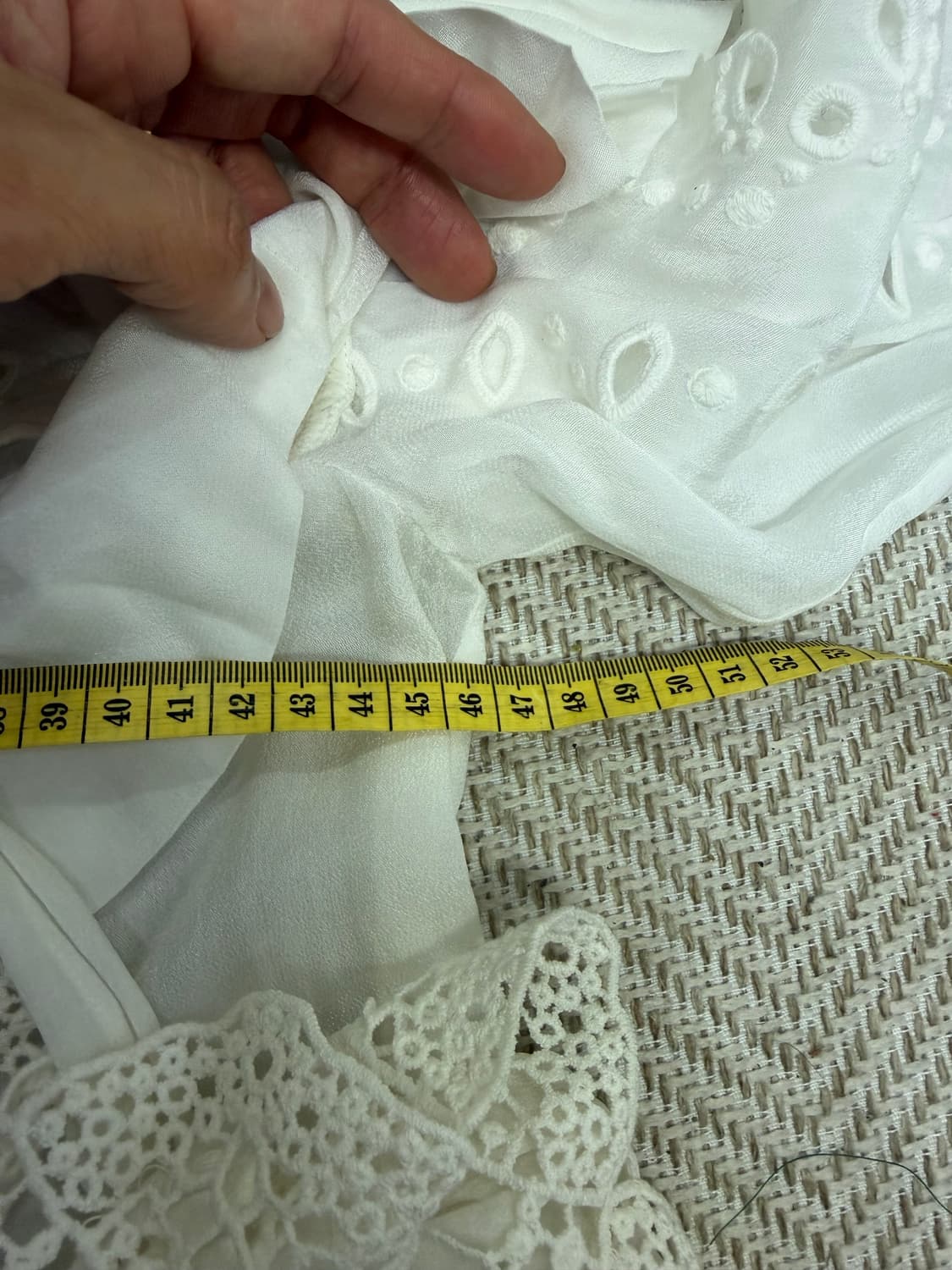 새제품) IRO 이로 한섬 아일렛 레이스 블라우스 34(55-66) 상품이미지9