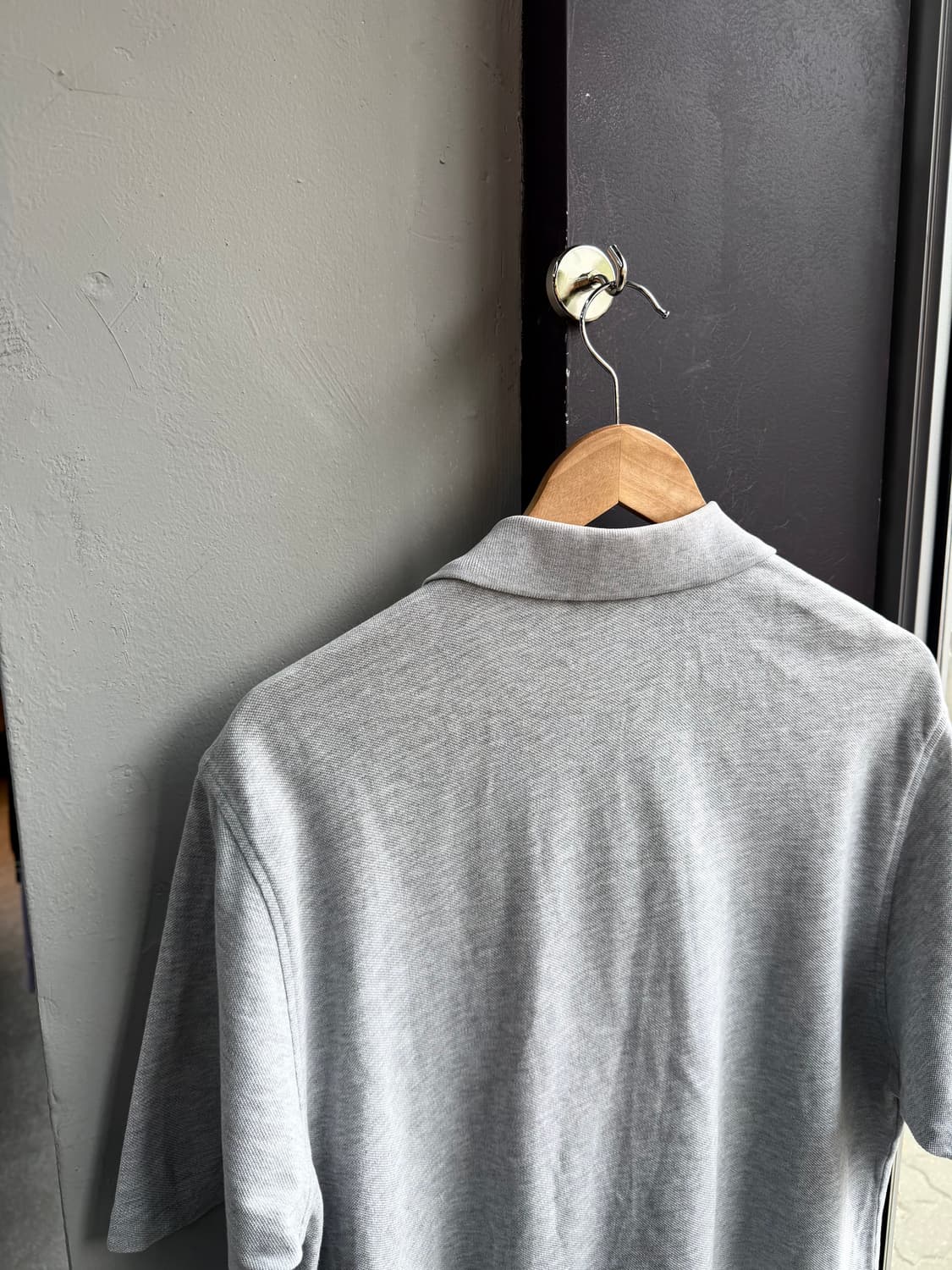 100~105/ 버버리 미니 로고 폴로 그레이 반팔 상품이미지6