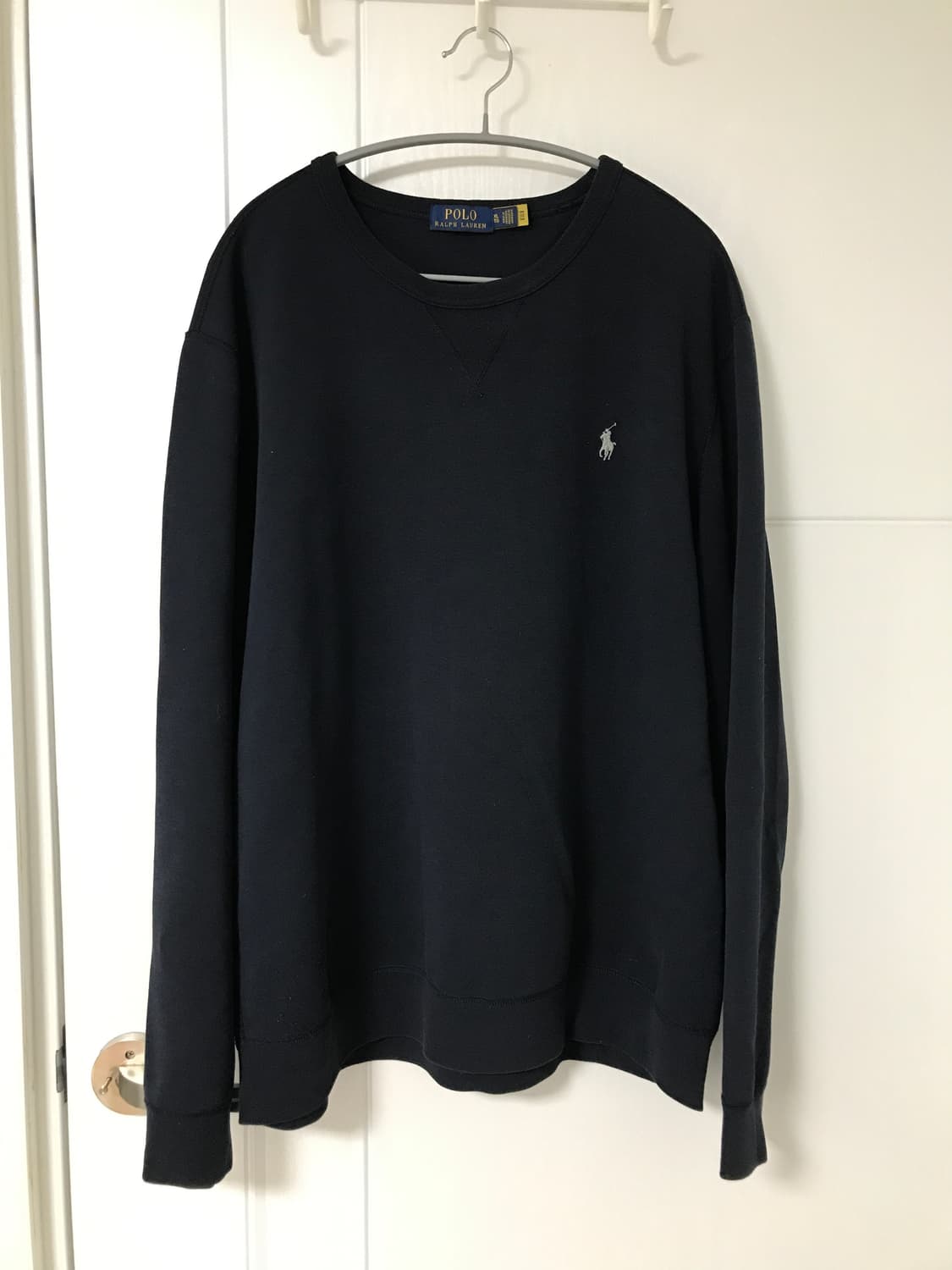 폴로 네이비 맨투맨 그레이 포니 XL 상품이미지2