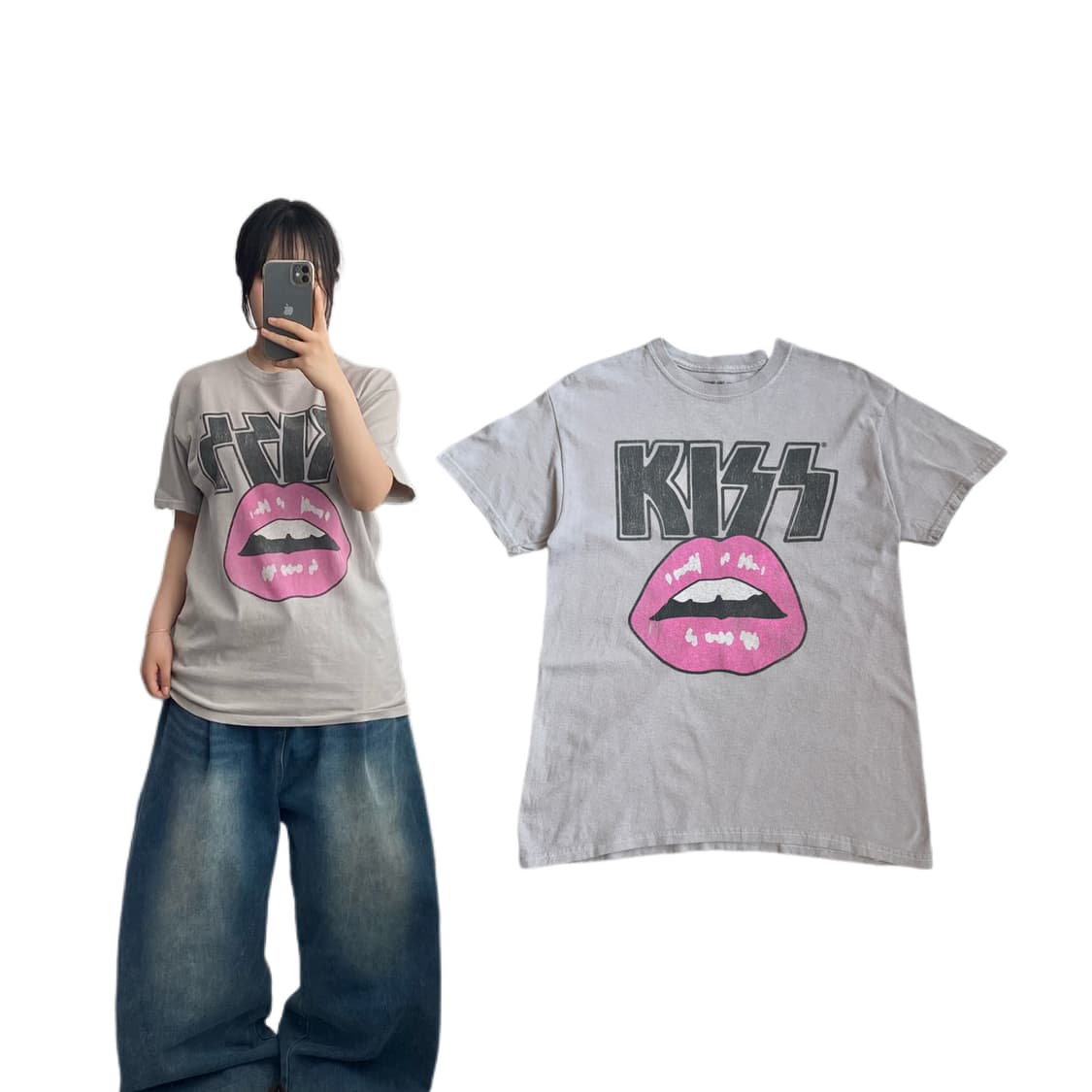 KISS 키스 빈티지 밴드티 락티 반팔 티셔츠 상품이미지1