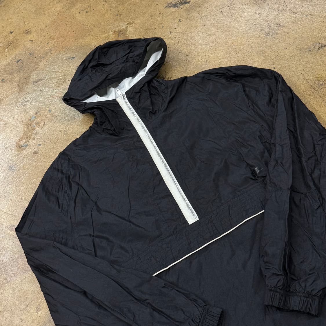 [정품/L] 나이키 블랙 후드 바람막이 하프집업 b17 상품이미지1