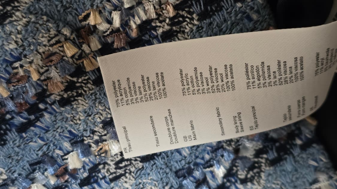 끌로디피에로 실버버튼 트위드 자켓 상품이미지8