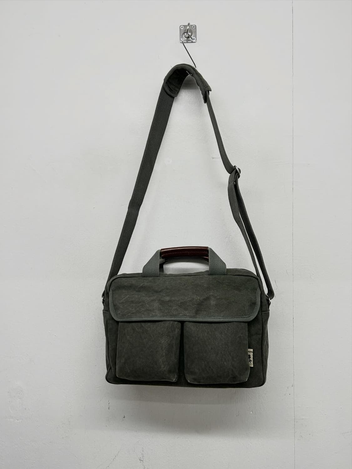 일본 핸드메이드 하드 캔버스 크로스백 상품이미지1