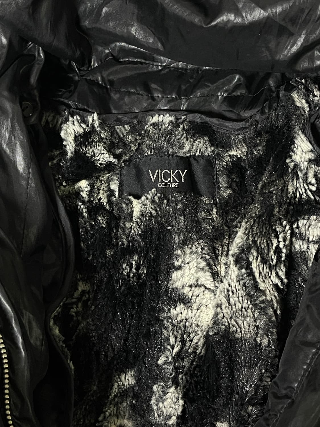 vicky black fur jacket 상품이미지5