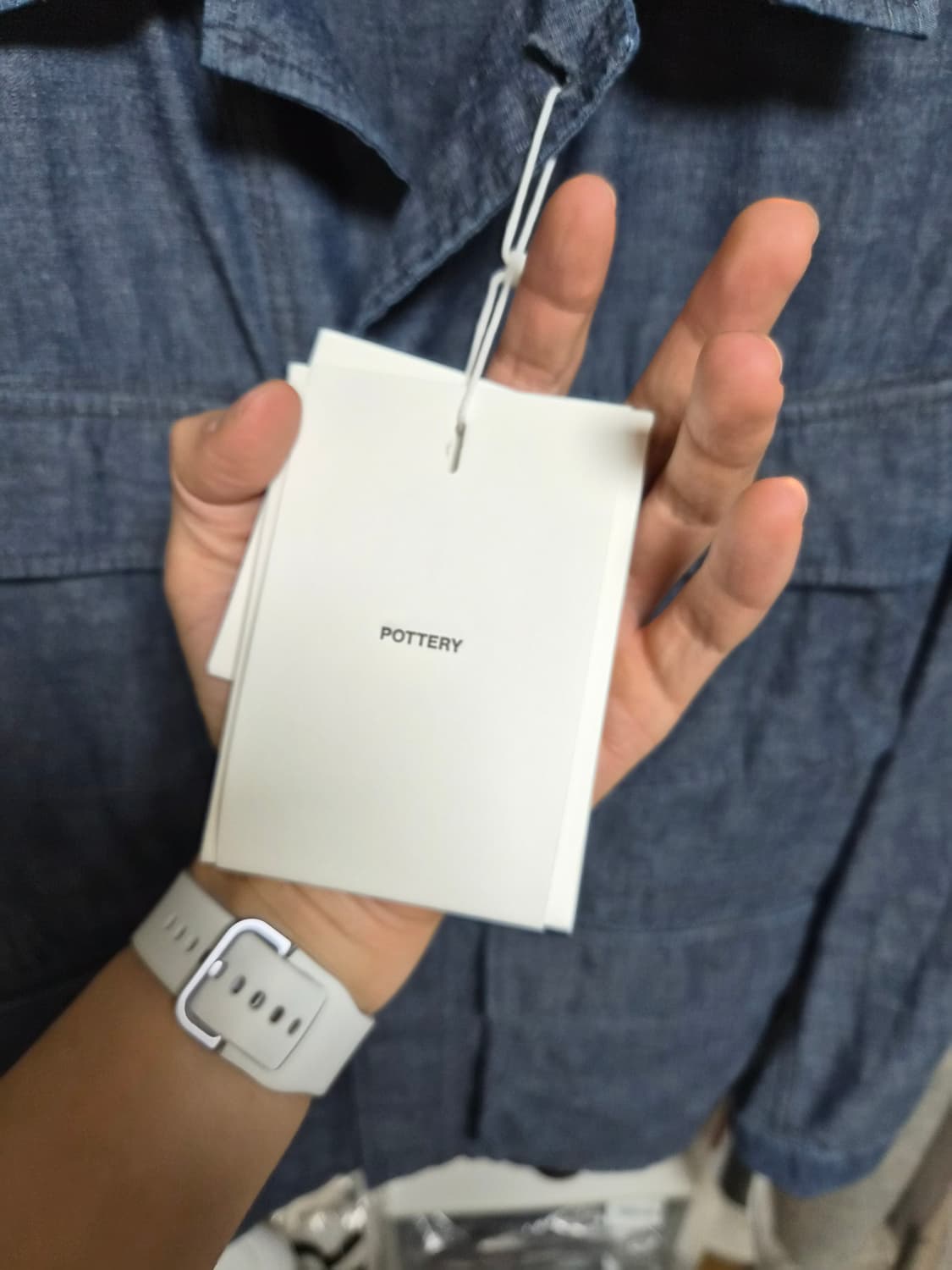 포터리 오가닉 코튼 필드자켓 블루 2 상품이미지4