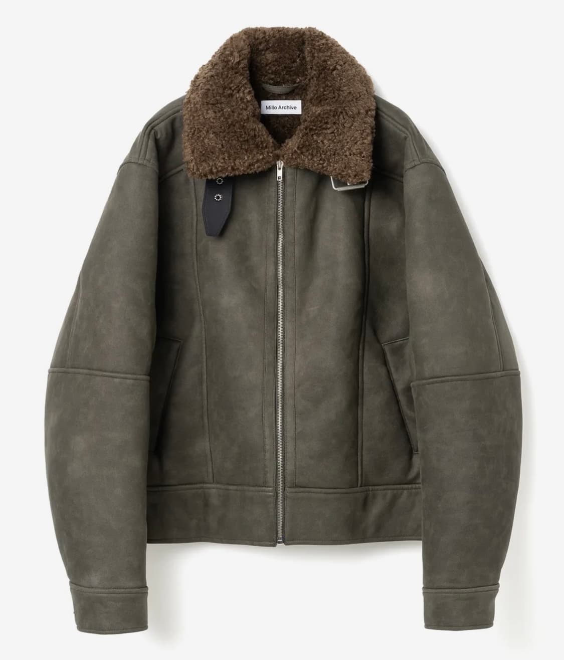 밀로우먼 빈티지 크랙 시어링 자켓 상품이미지1