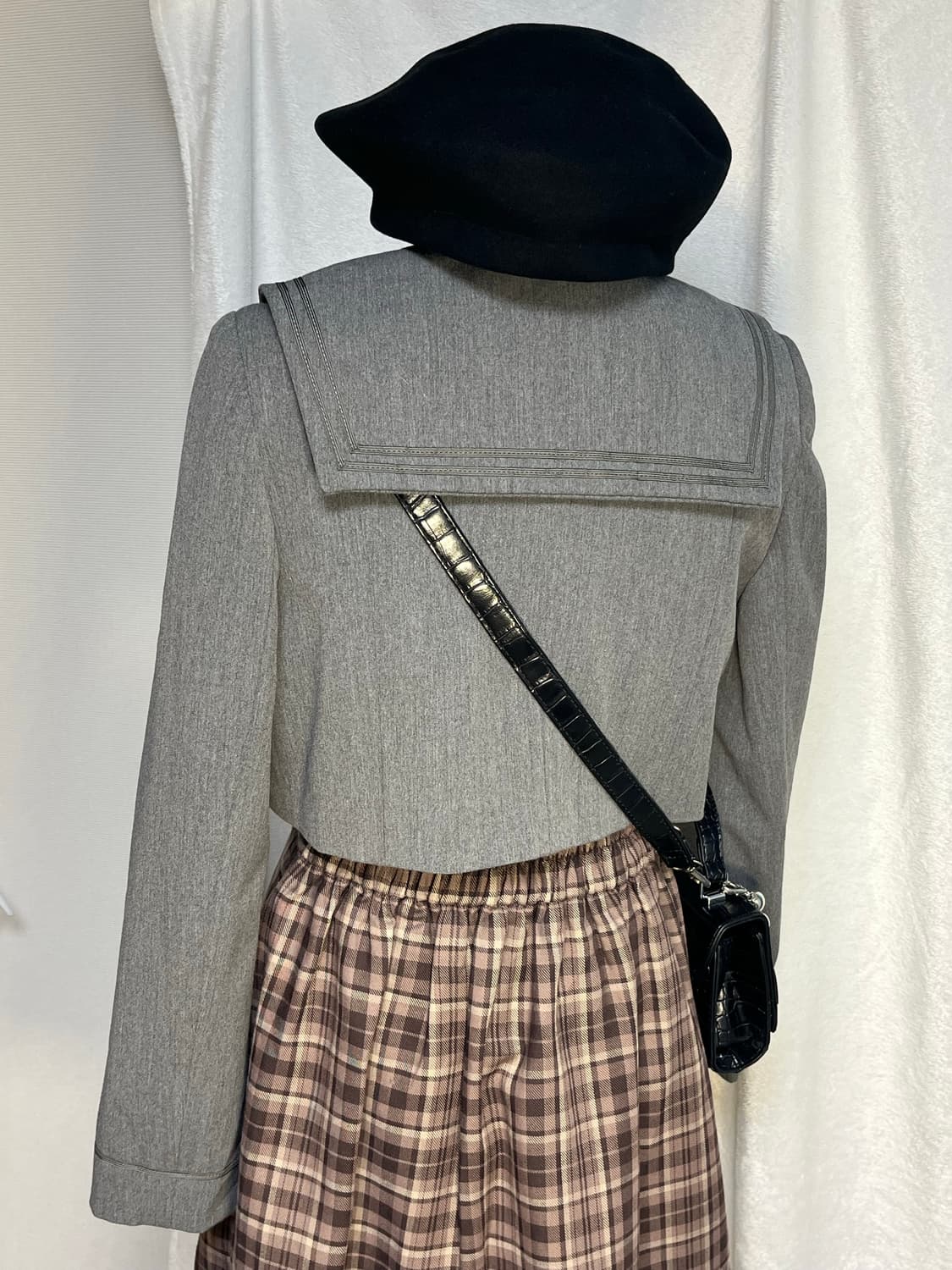 빈티지 세일러 카라 크롭 자켓 상품이미지9