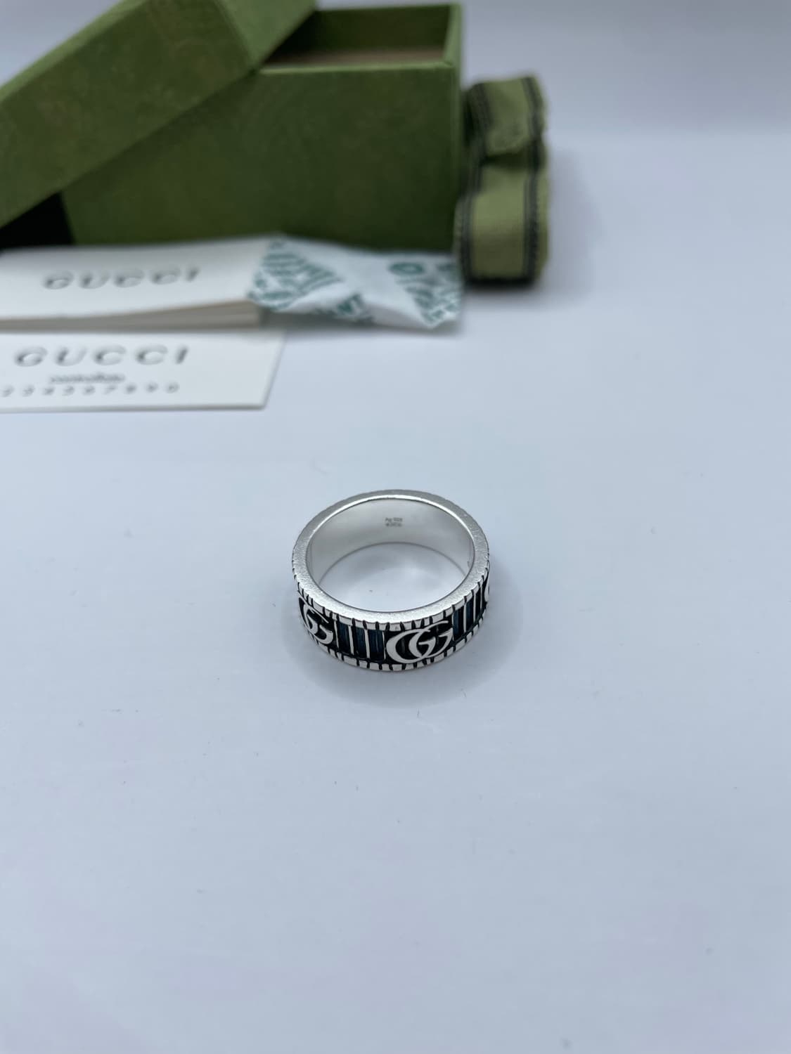 구찌 반지 18호 GG 마몽 링 블랙 상품이미지4
