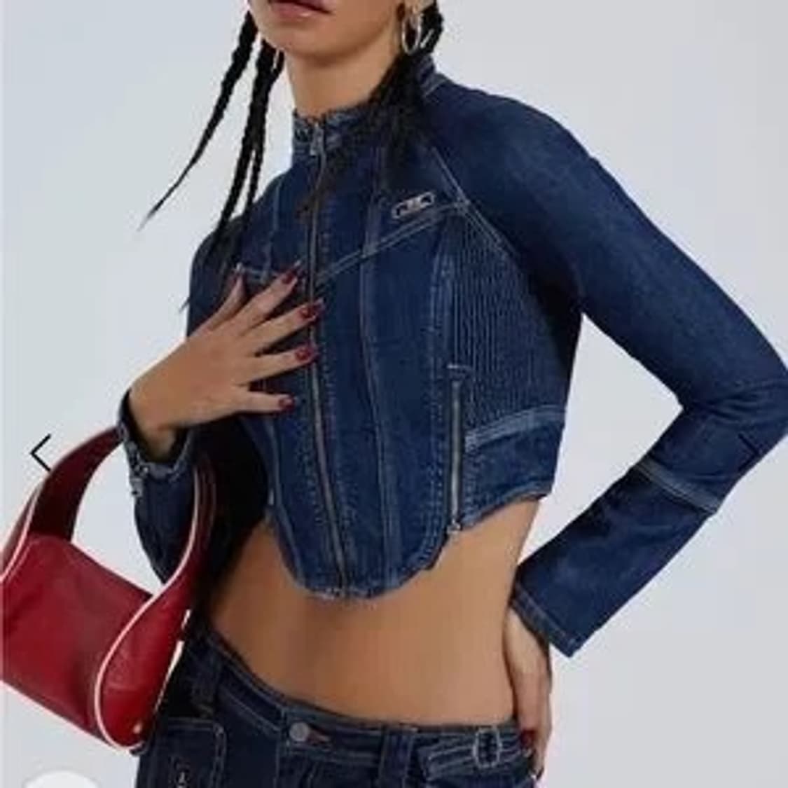 Jaded London Hudson indigo denim jacket 상품이미지3