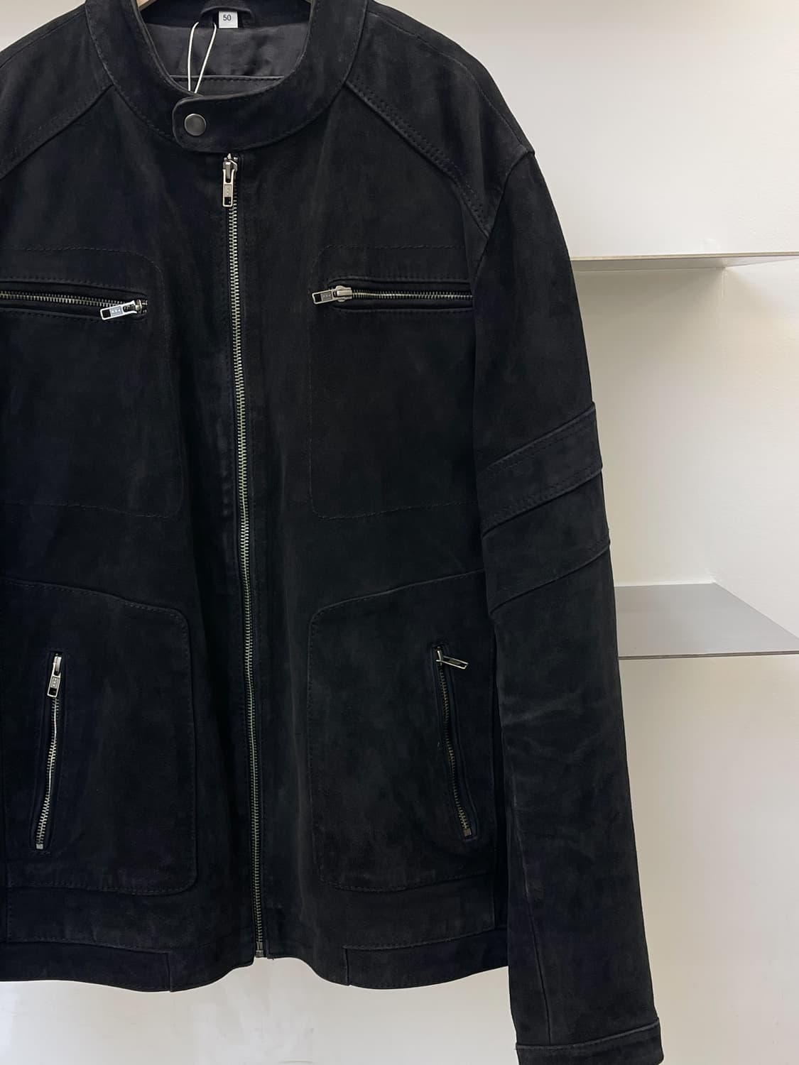 캘빈 클라인 스웨이드 레더 바이커 집업 자켓 상품이미지4