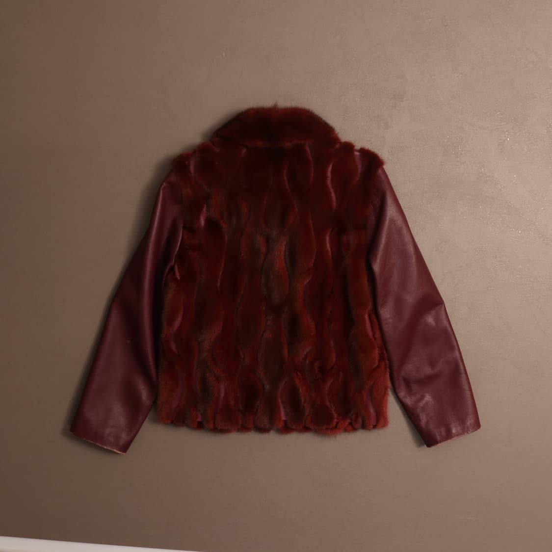 빈티지 레더 밍크 퍼 집업자켓 펑크 A1349 상품이미지5