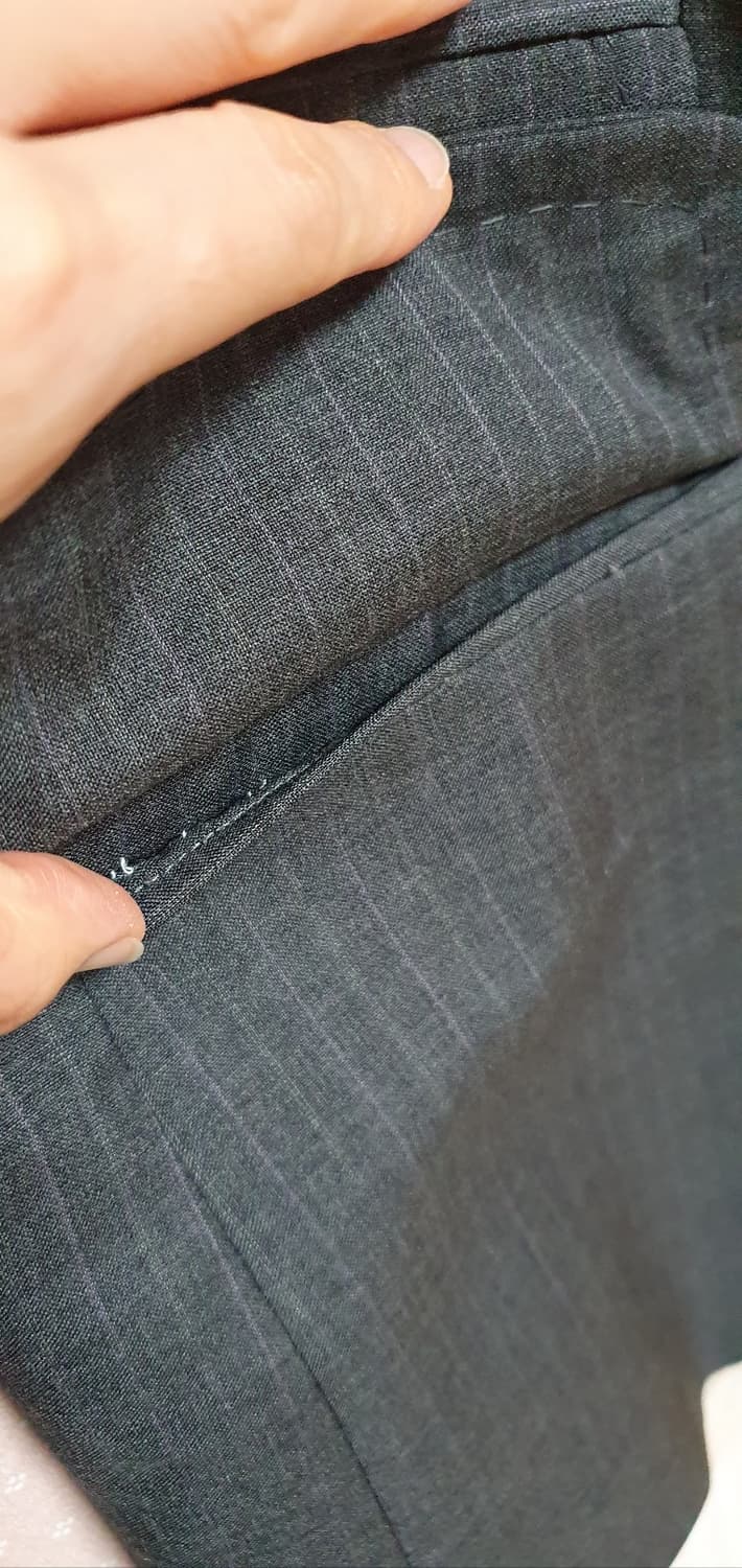 [명품/새상품] 디스퀘어드2 핀스트라이프 수트 (얇은 춘추용/48사이즈) 상품이미지7