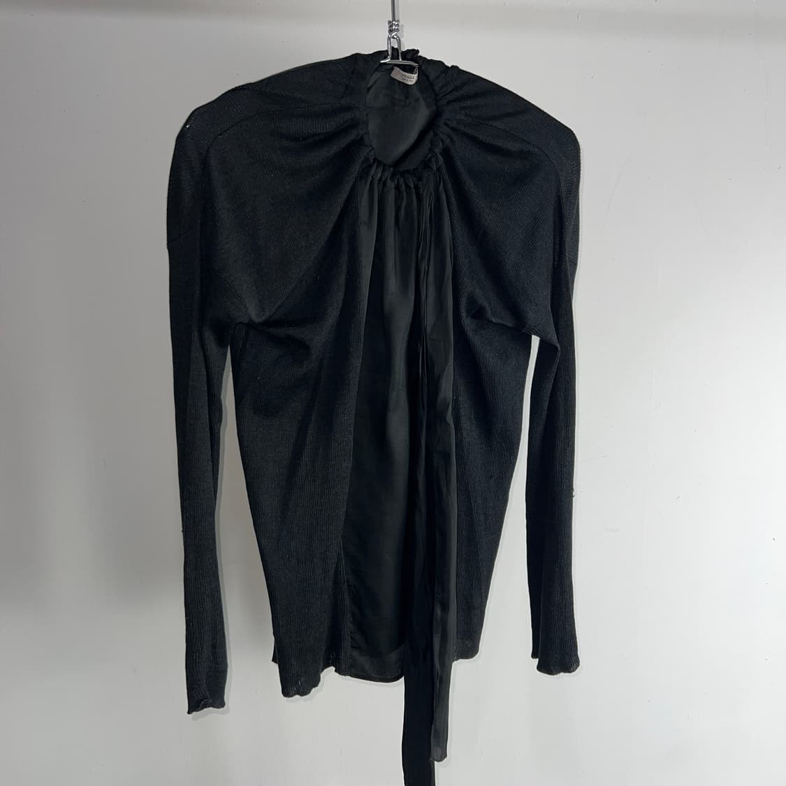 PRADA (프라다) 보우 타이 실크 니트 블라우스 상품이미지6