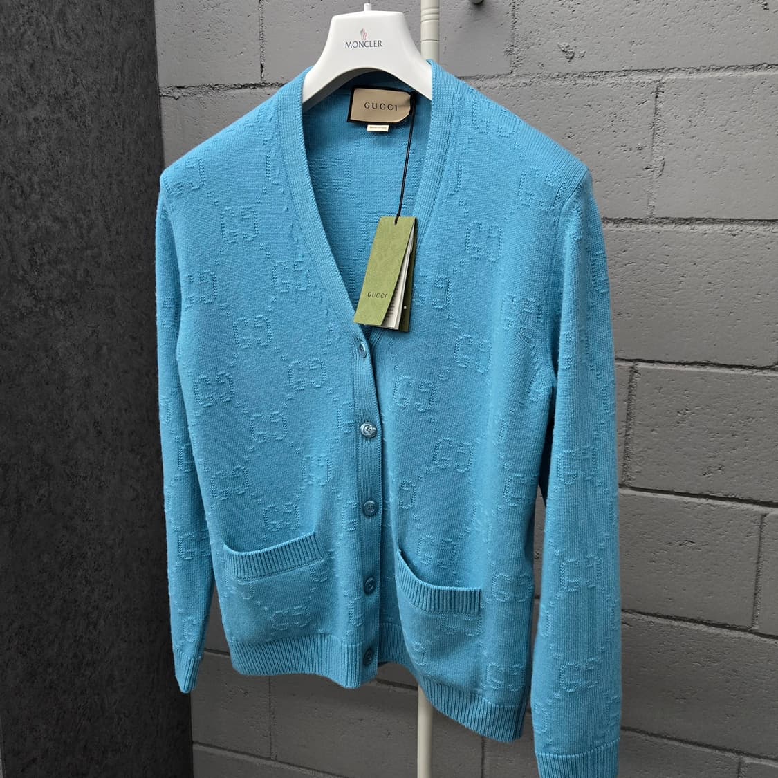 새상품 / 구찌 GG 자카드 울 가디건 S 상품이미지1