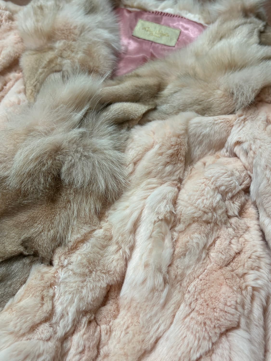 핑크 퍼자켓 fur jacket 아케호무 빈티지 상품이미지2