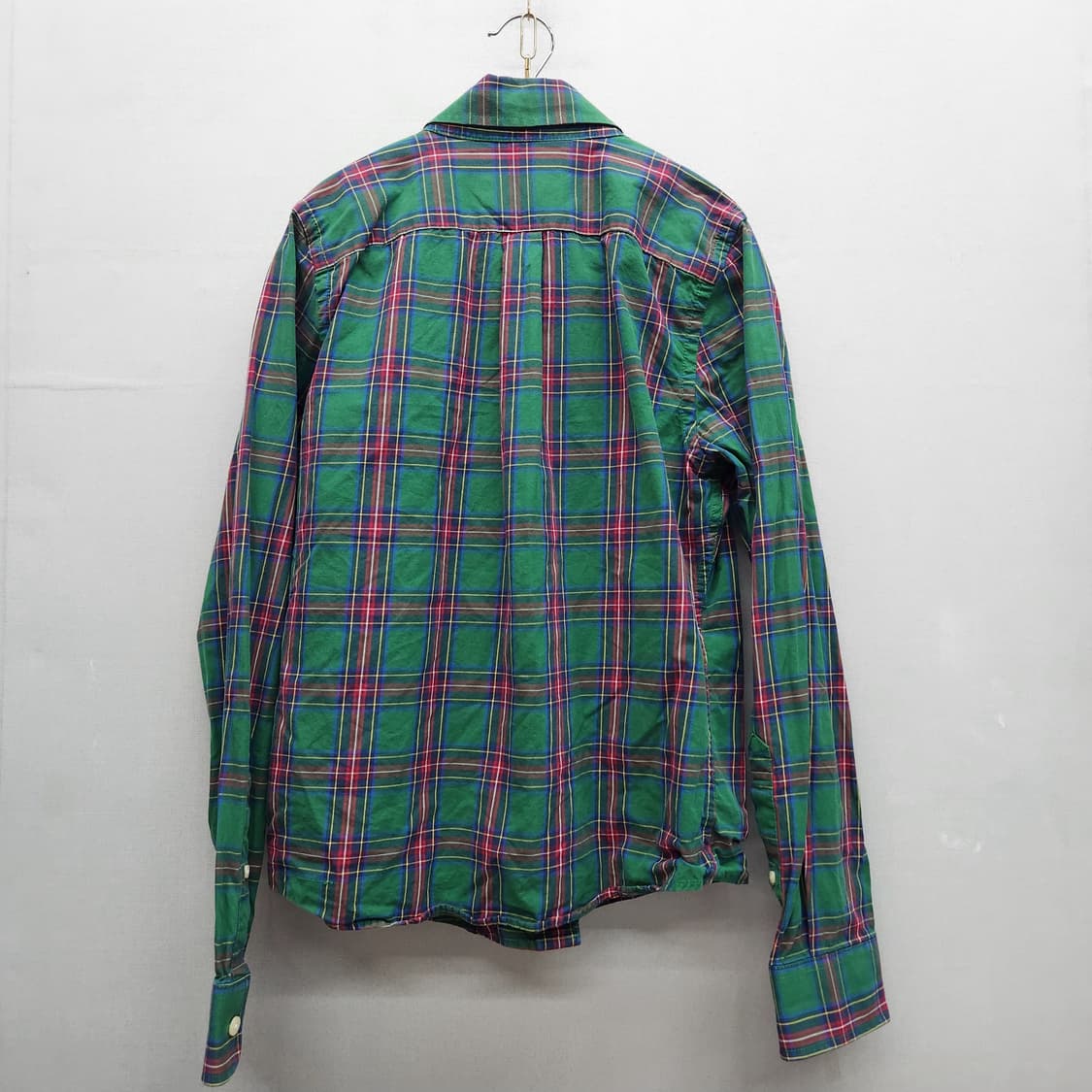 아베크롬비 로고 원포켓 타탄체크 셔츠 S(M) 상품이미지4