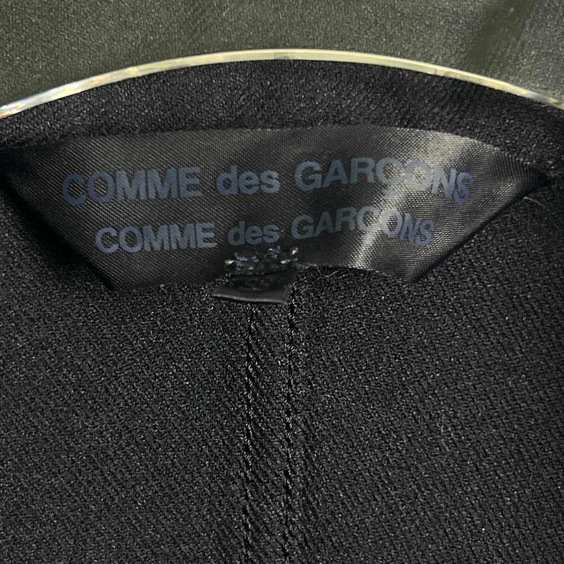 CDG 꼼데가르송 네이비 코튼 라이더 자켓 XS 상품이미지3