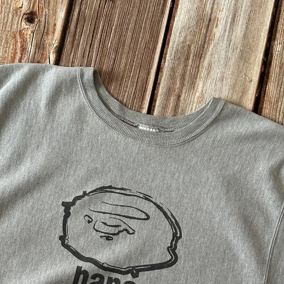 베이프 챔피온 리버스위브 크루넥 프린팅 스웻셔츠 그레이 색상 M 사이즈 상품이미지4