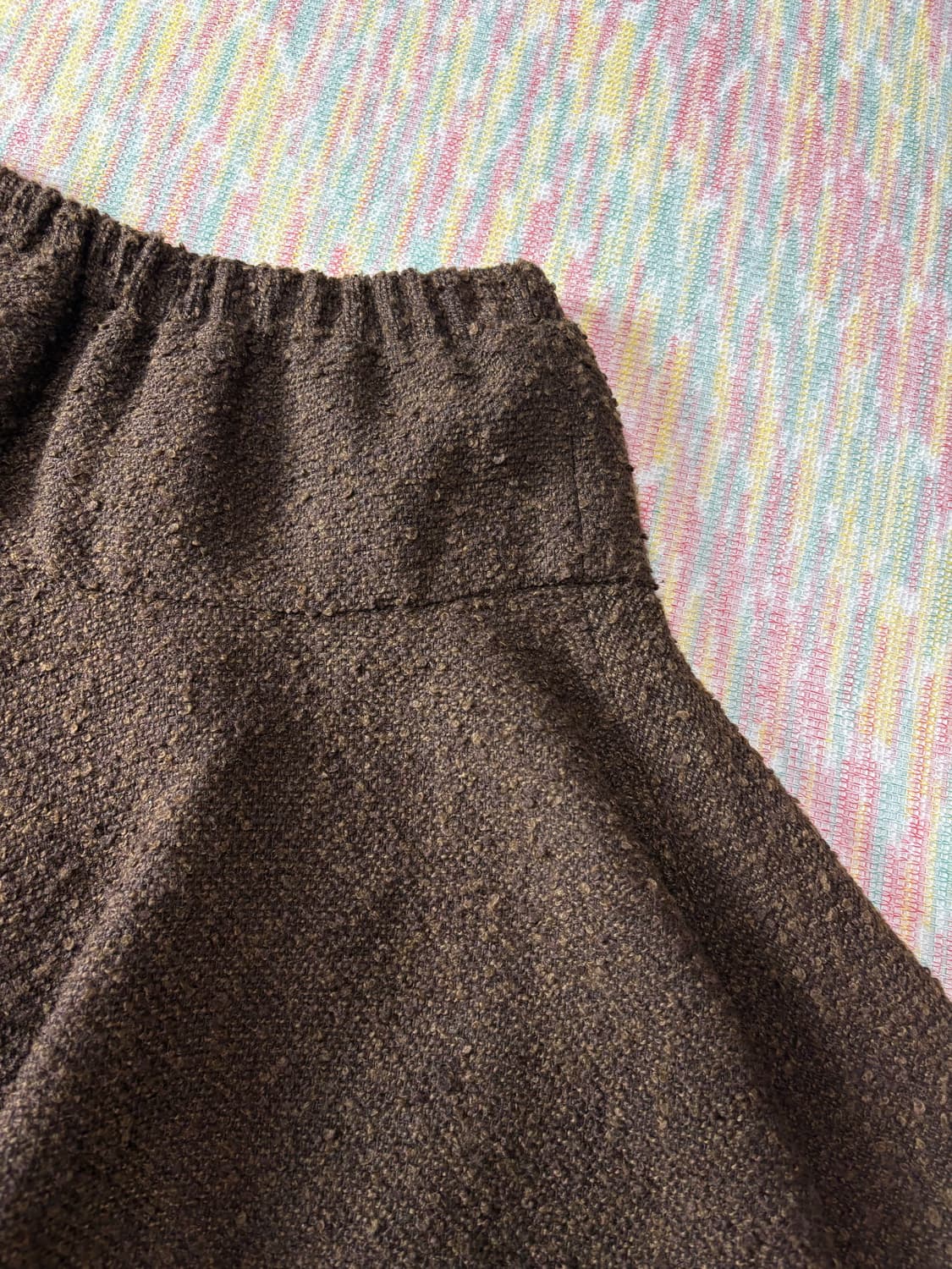 브라운 부클 미니 스커트 상품이미지7