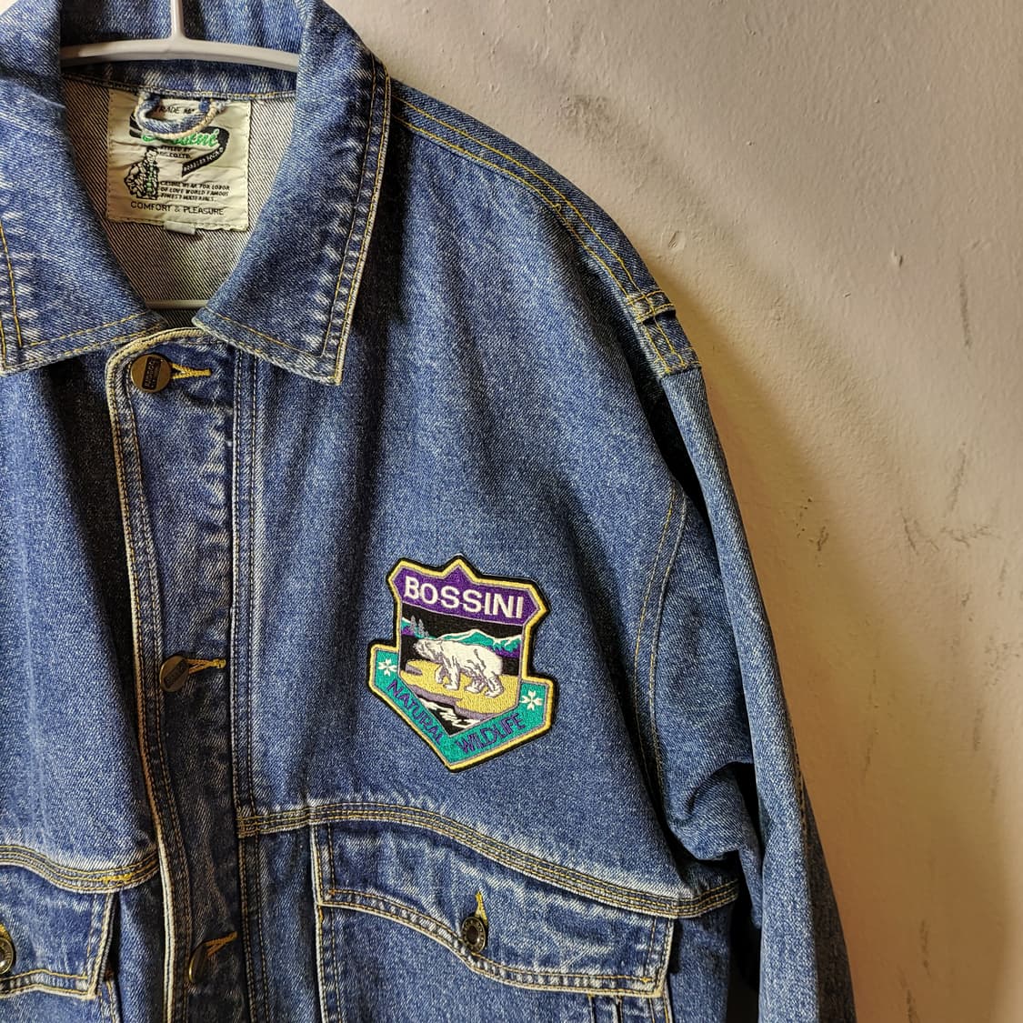 90s BOSSINI 데님 자켓 (L) 상품이미지4