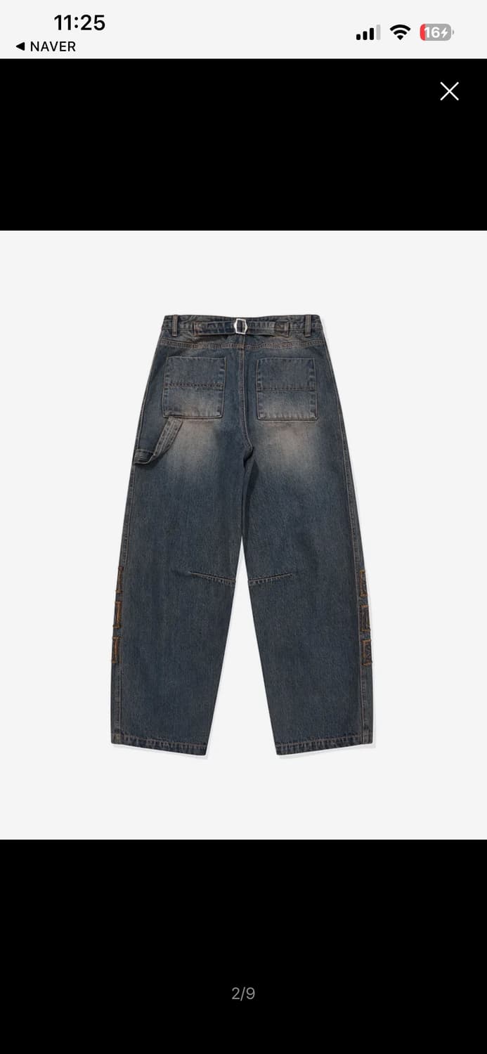 카락터 빈티지 엠블런 데님 상품이미지2