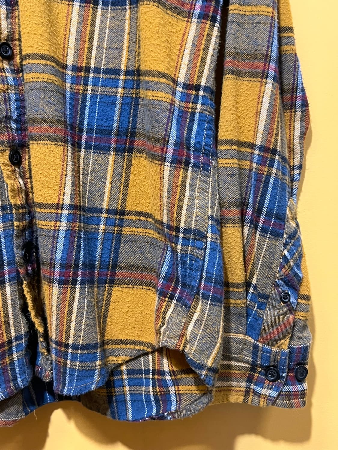 [S] VALOR COLLECTIVE 머스타드 체크 플란넬 셔츠 상품이미지5
