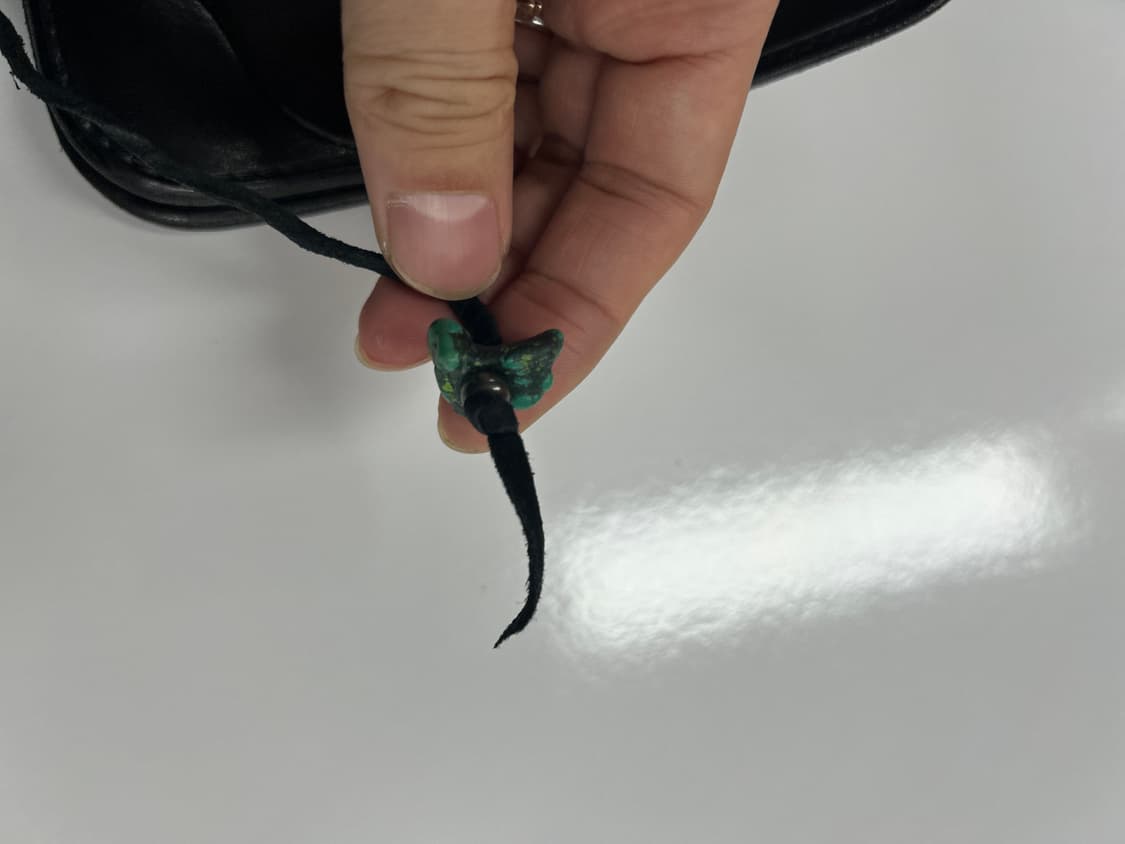 goros 고로스 블랙 새들레더 콘초 카드지갑 상품이미지7