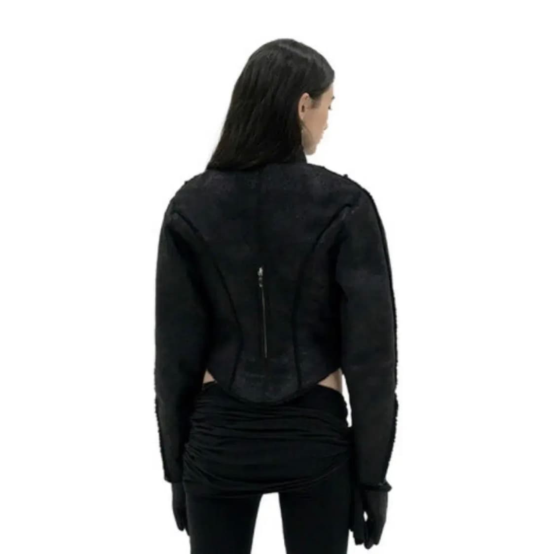 604 service 서비스 시어링 자켓 무스탕 s사이즈 상품이미지3