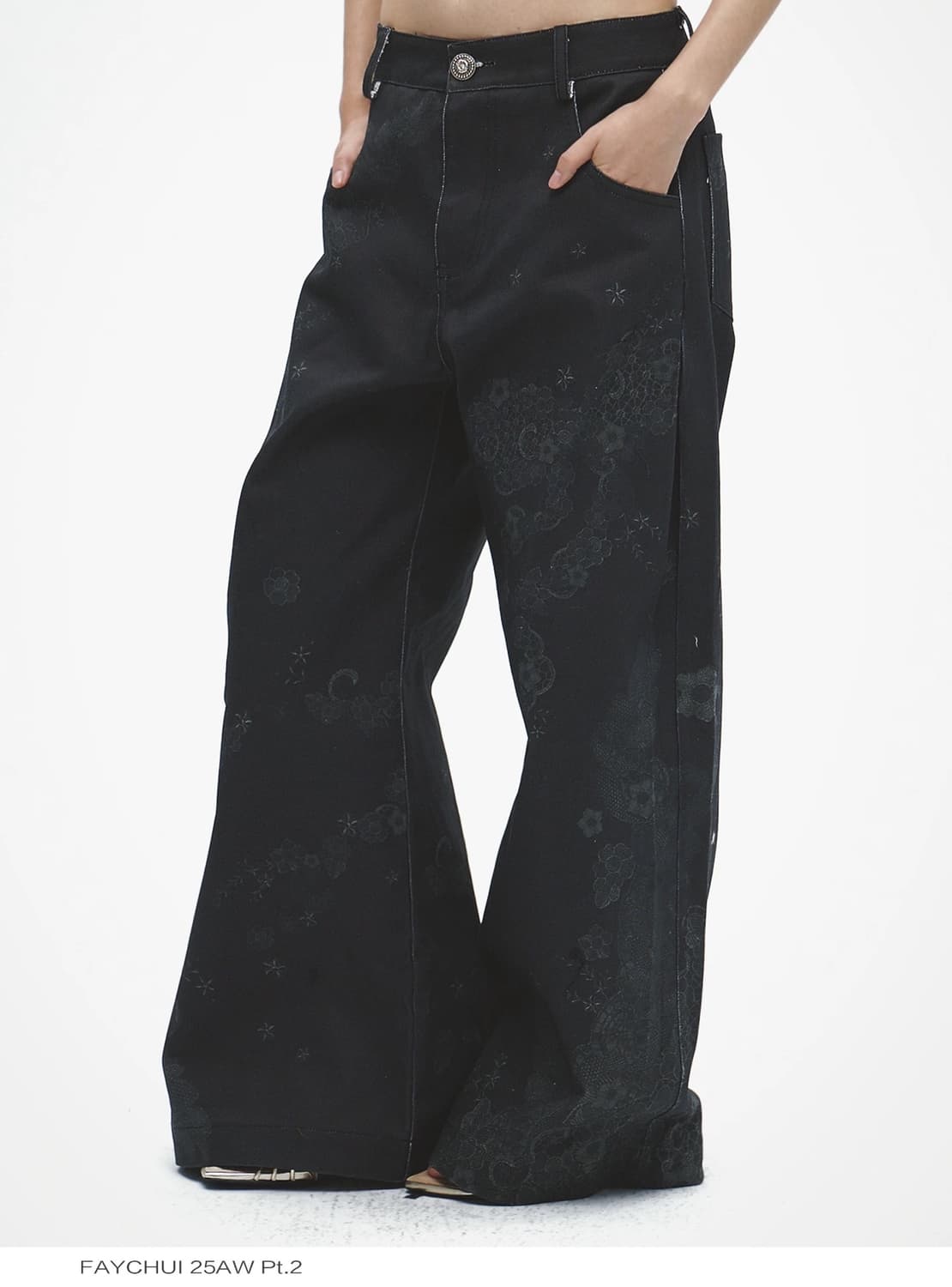 FayChui 프린트 데님 팬츠 상품이미지4